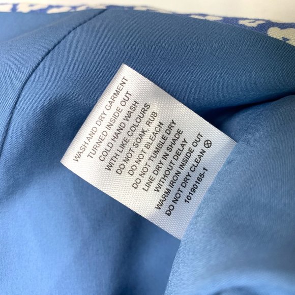 C/MEO COLLECTIVE Heart Of Me Blue Abstract Floral‎ Top Sz S - Picture 10 of 10